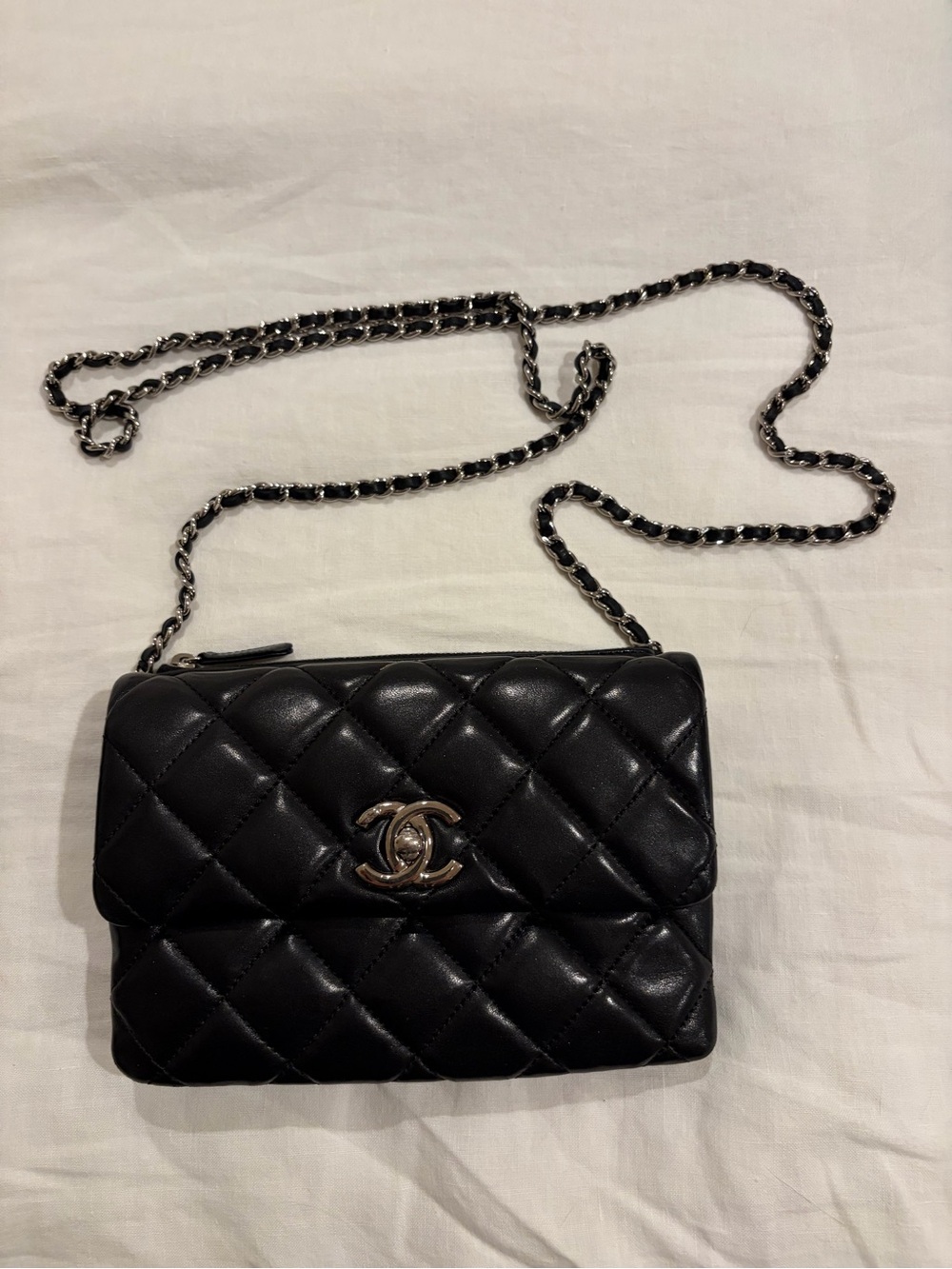 CHANEL Daily Zippy Small Crossbody Flap Bag.